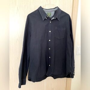 Jachs Heritage Oxford Long Sleeve Navy Shirt - 2XL